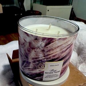 Bath and Body - 3 Wick Candle NIB - “Sunday Night”
